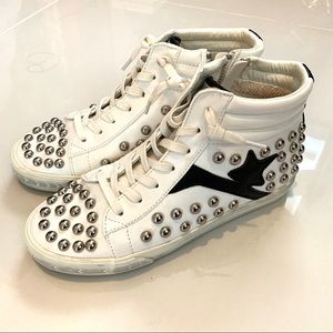 High Top Star Studded Sneakers
